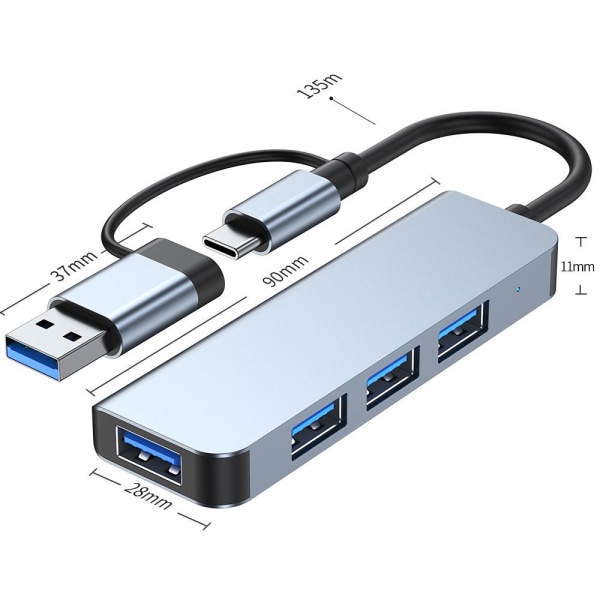 USB C HUB Type-C splitter 8 IN 1 8 IN 1