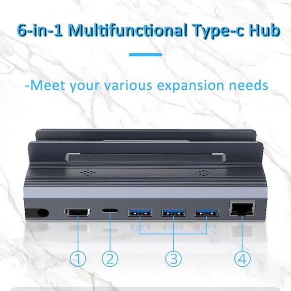 USB C HUB -telakka Steam Deckille