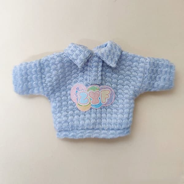Mini strikket genser 1/12 Doll Cardigans BLÅ Blue