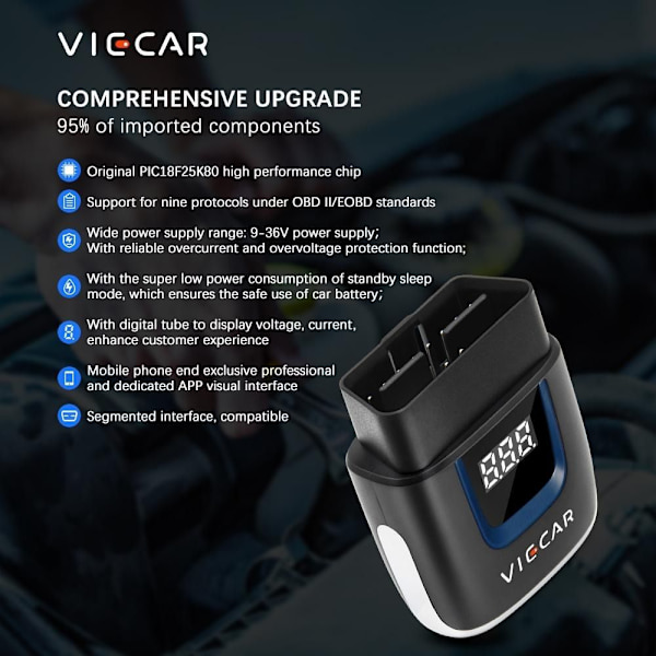 ODB2 Auton diagnostiikka Auto OBD-skanneri VP003 VP003 VP003