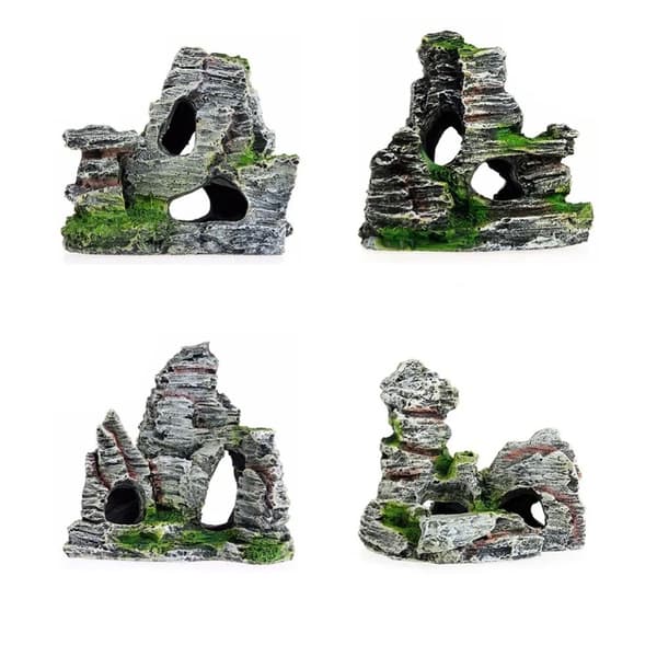 Artificiell mossa Aquarium Rock Cave TYP A TYP A Type A