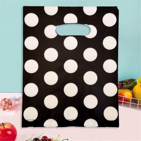 100 st printed plastpåsar Presentförpackning 5 5 5