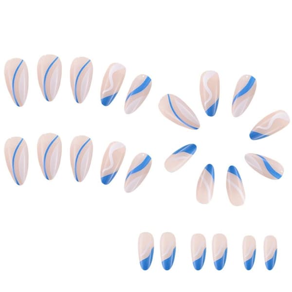 False Nails Long Almond 1 1 1
