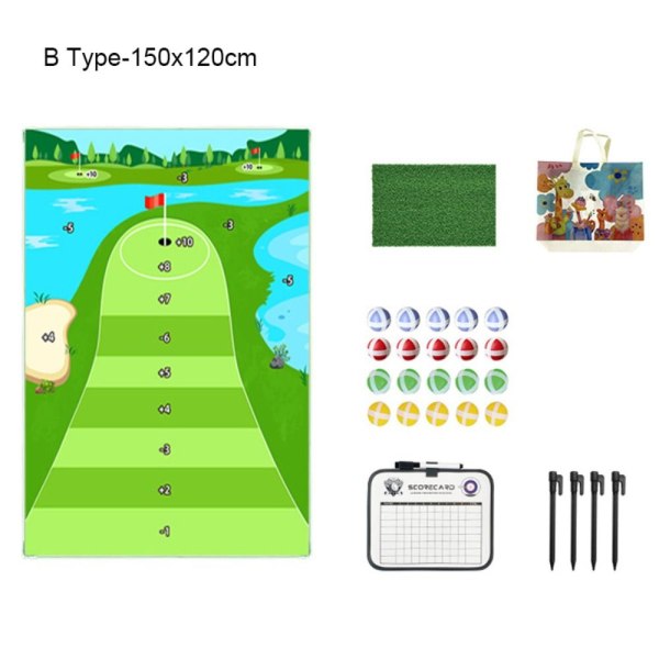 Afslappet golfspilsæt Golftræning B TYPE-150X120CM B B Type-150x120cm