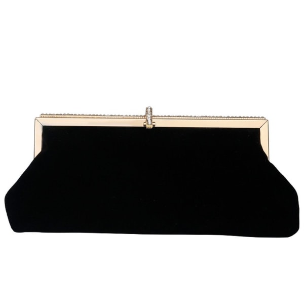 Sammet Diamante Clutch Evening Bag Brudväska