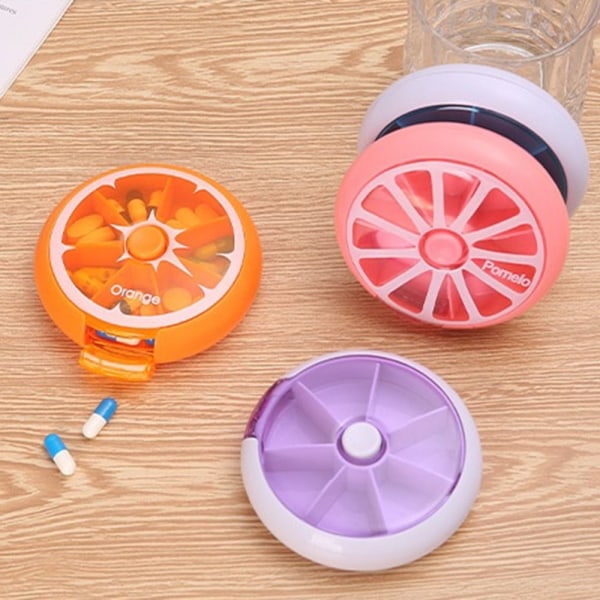 Pill Organizer Pill Case Box LILLA purple