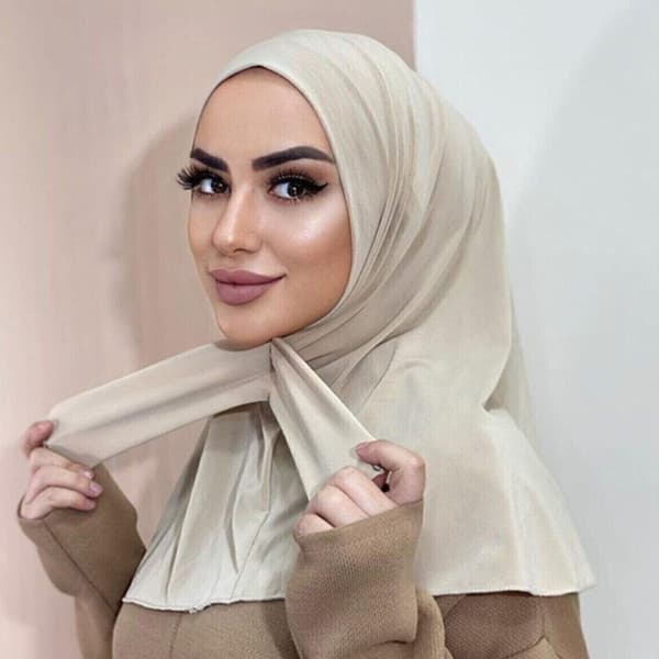 Head Wrap Sjal Muslim Bonnet GRÅ Grey