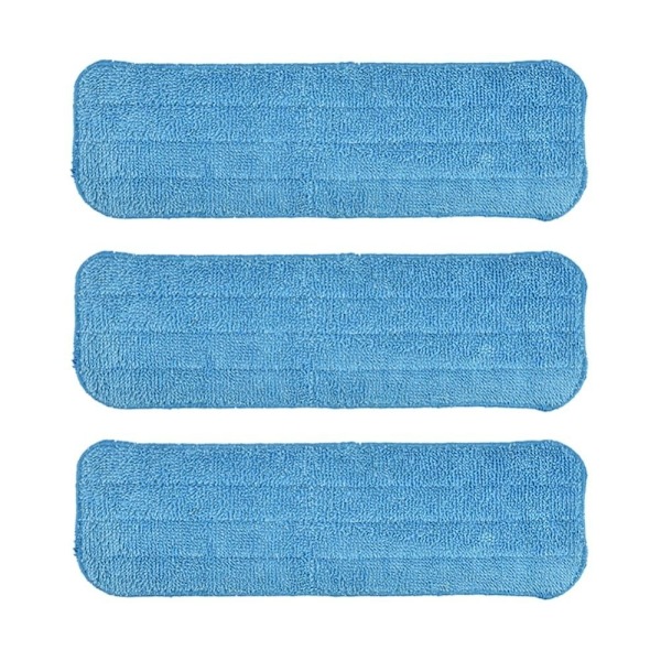 3 stk Microfiber erstatningsmoppepuder Genanvendelige moppehoveder til