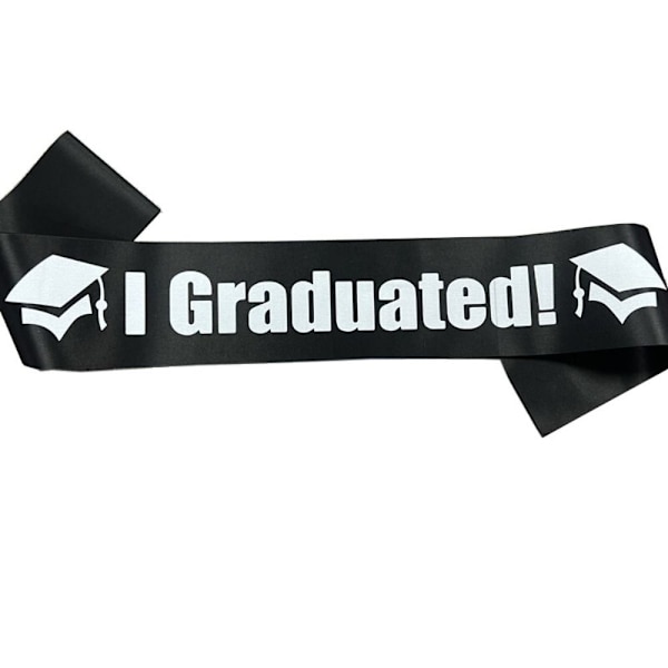 2023 Graduation Sash Valmistunut Satin SILVER Silver
