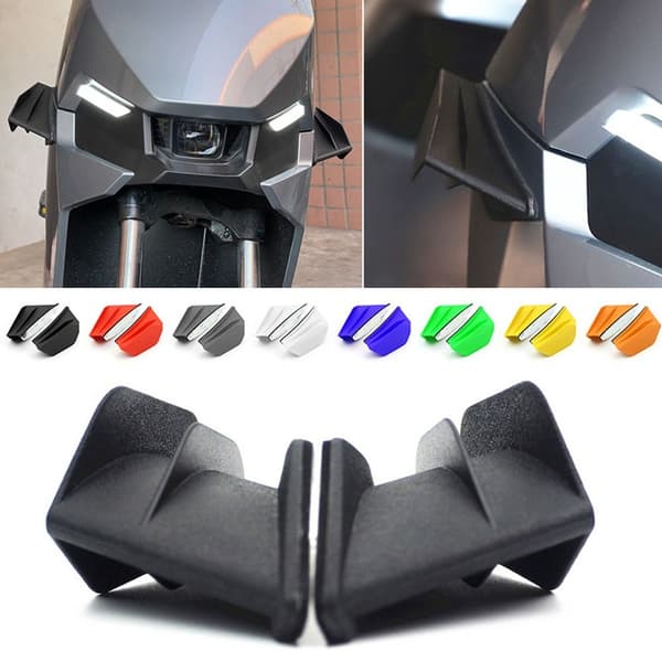 2ST Motorcykel Winglet Aerodynamisk Wing Kit GRÅ grey