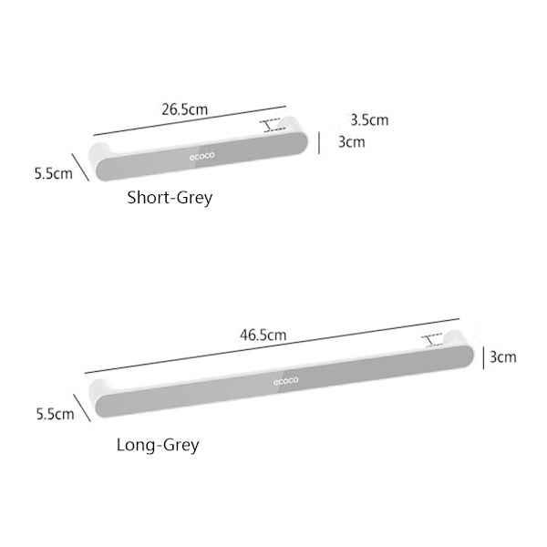 Multifunktionell tofflorhållare GRÅ LÅNG Grey Long