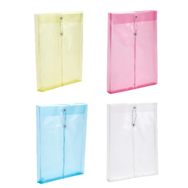 12 STK Plastkonvolutter Rope Winding Folder File Bag