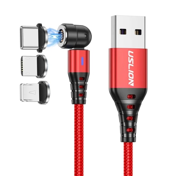 Magneettikaapeli USB -kaapelit PUNAINEN 2M Red 2m