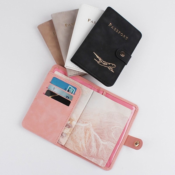 Passdeksel Kredittkort Passholder ROSA Pink
