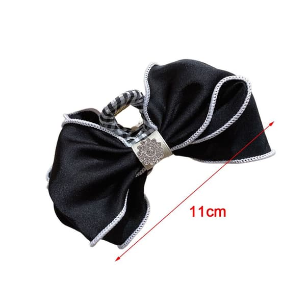 Båge Hårklor Bow-Knot Hårklämmor SVART black