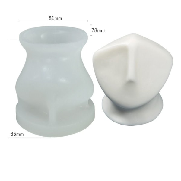Håndlavet lysform 3D kunstvoksform 4 4 4