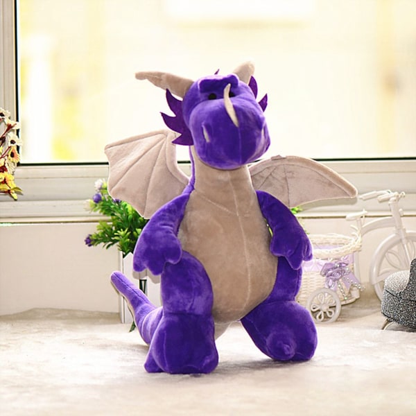 35CM Dinosaur Plyschleksaker Djur Uppstoppade dockor lila