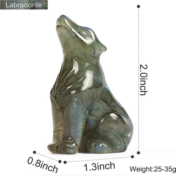 Crystal Wolf Statue Crystal Wolf Desktop Decoration Crystal