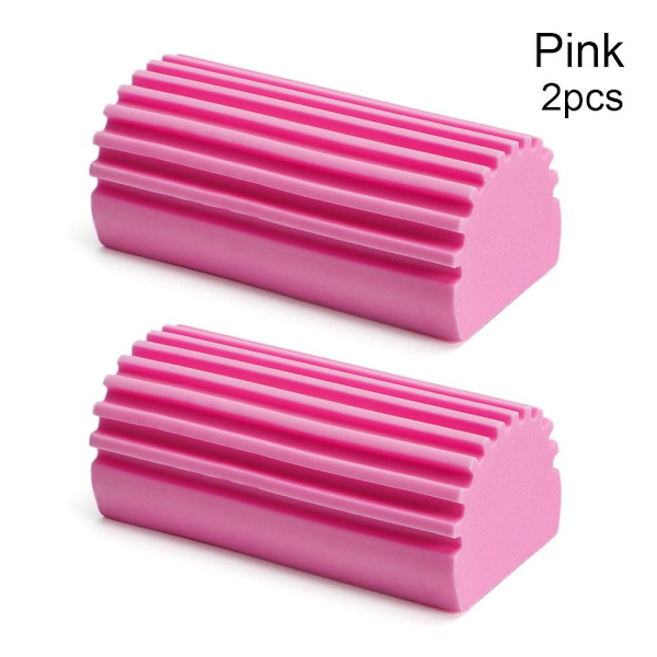 Magisk Støv Rengøringssvampe Fugtig Rengøring Duster Sponge PINK 2 Pink 2 Pcs-2 Pcs
