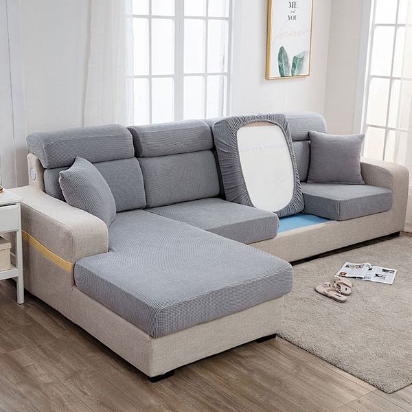 Enfärgad cover LJUSGRÅ 2-SITSER 2-SITSER Light Gray 2 Seater-2 Seater