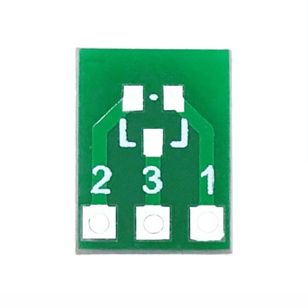 50 stk SMD SOT23-3 til DIP SIP3 adapterstik integreret