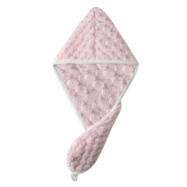 Torrt hår Cap Handdukar Cap ROSA ENLAGER ENLAGER Pink Single Layer-Single Layer
