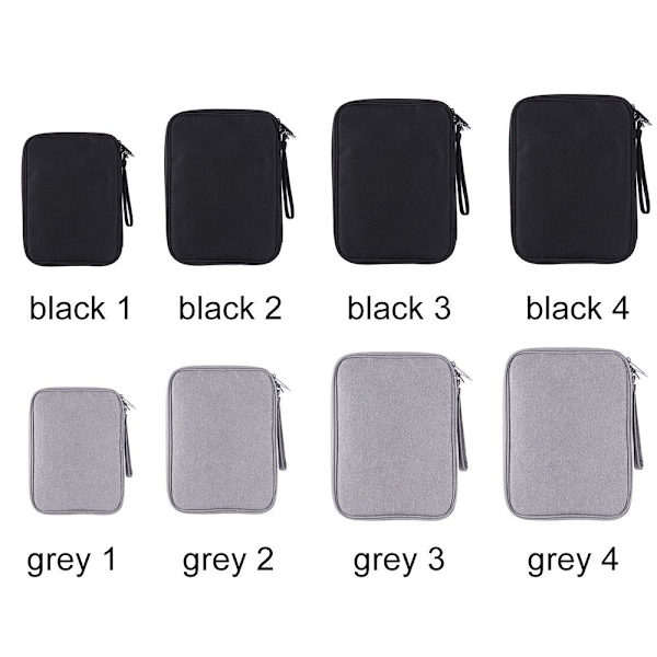 Digital opbevaringstaske Datakabelorganisator GRÅ 1 1 grey 1-1