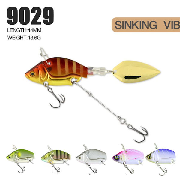 Metall fiskebete VIB Lure FÄRG F FÄRG F Color F