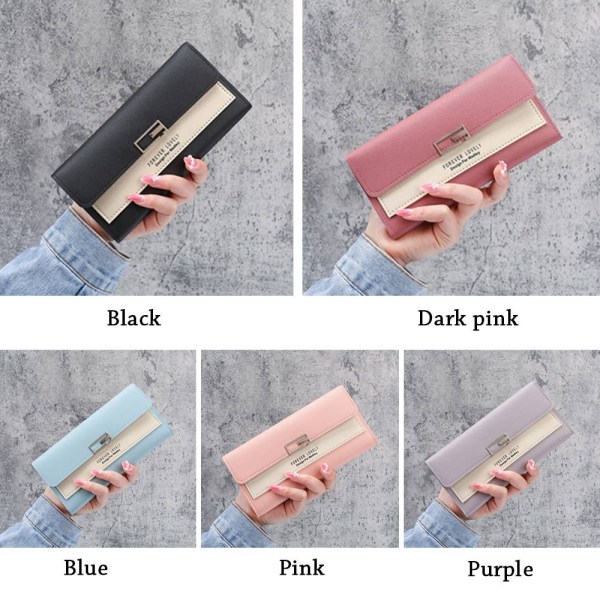 Lang pung pengetaske MØRK PINK dark pink