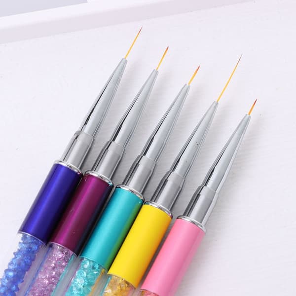 Nail Art Liner Brushes Draglinjer Penna BLÅ blue