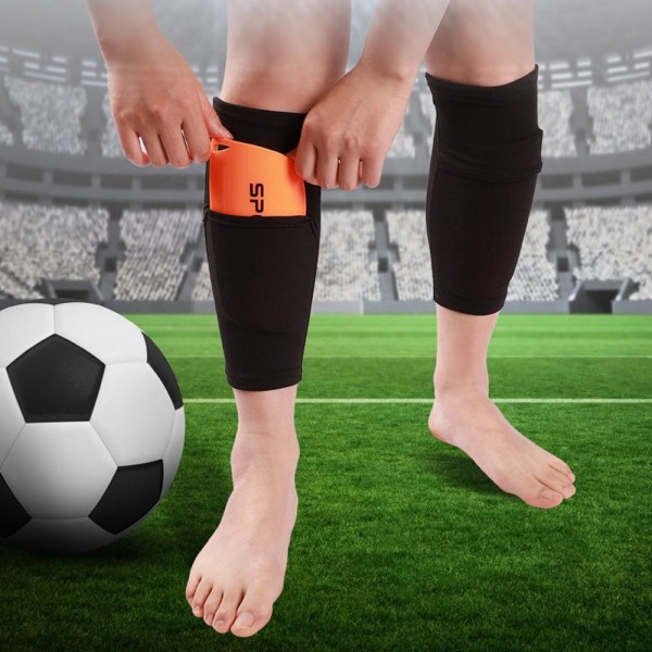 Fotball benholder Fotball leggbeskyttere deksel SVART L black L