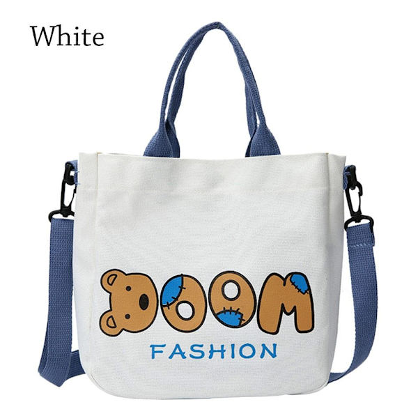 Skulderveske Canvas Satchel HVIT white