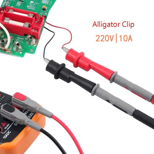 Elektriker Testledninger Alligator Clip Testledninger Multimeter