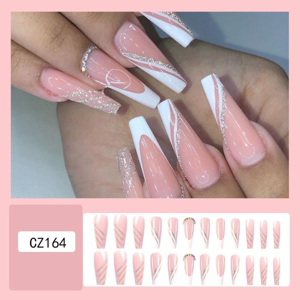 French Fake Nails Ballerina False Nail 2 2 2