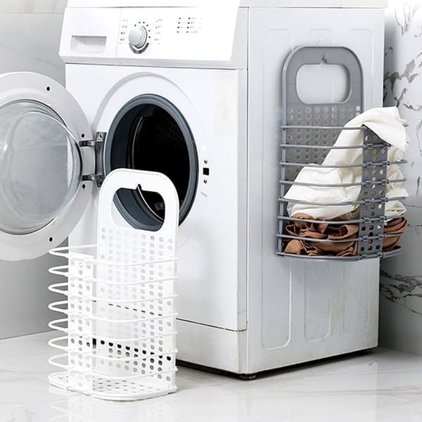 Likaiset vaatteet Basket Laundry Hamper HARMAA Gray