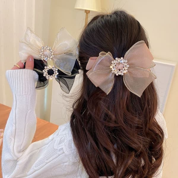 Bowknot Hårnåle Hårklemme SORT black
