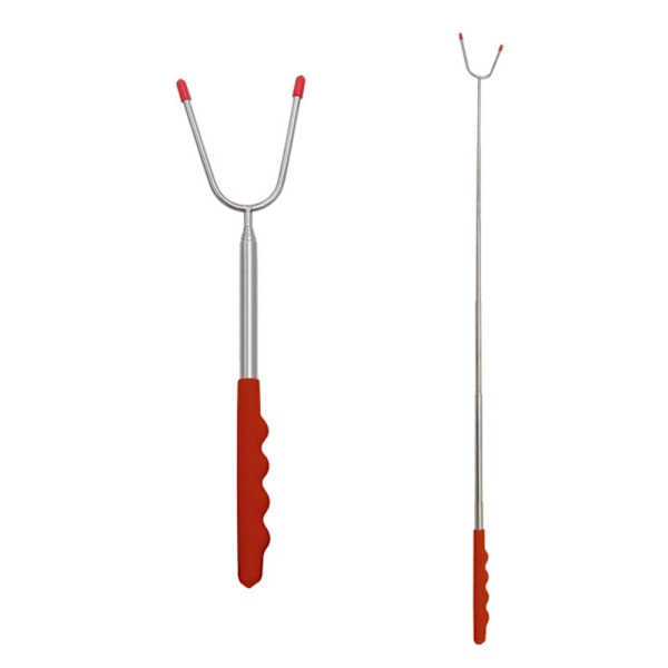 Teleskopiske BBQ-gafler Stegepinde RØDE red