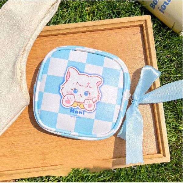Cartoon Makeup Organizer Bärbara vattentäta förvaringsväskor BLÅ Blue