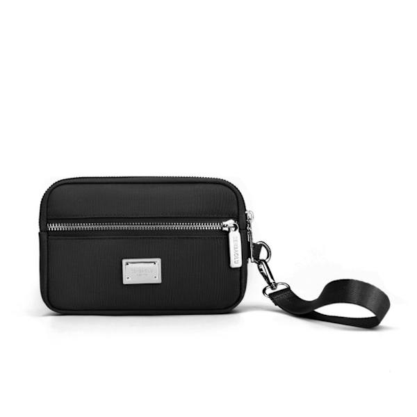 Clutch Bag Vetoketjulliset kukkarot MUSTA black
