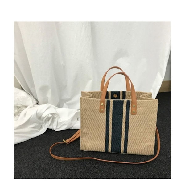 Tote Stripe Bag Crossbody Taske GRØN LYNLYS LYNSLÅS green zipper-zipper