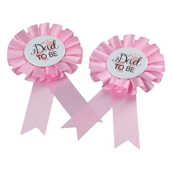 4 stk Baby Shower Sash Kits Mommy to Be Sash ROSA Pink