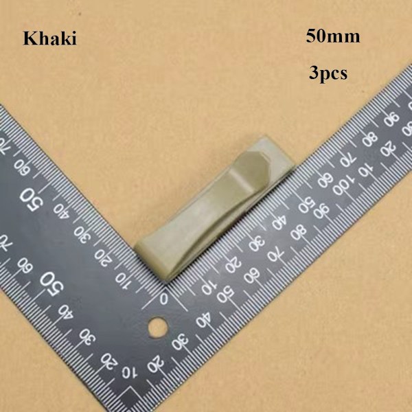 3st Molle Webbing Spänne Bältesklämma KHAKI 50MM Khaki 50mm