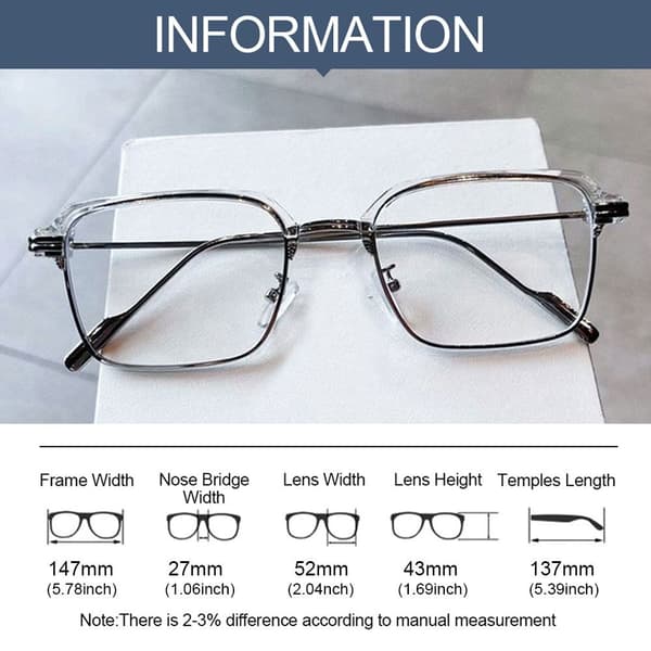 Anti-Blue Light Glasses Overdimensionerede briller 8 8 8