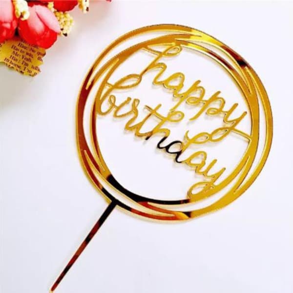 Cake Topper Akryldekorasjon 01 01 01