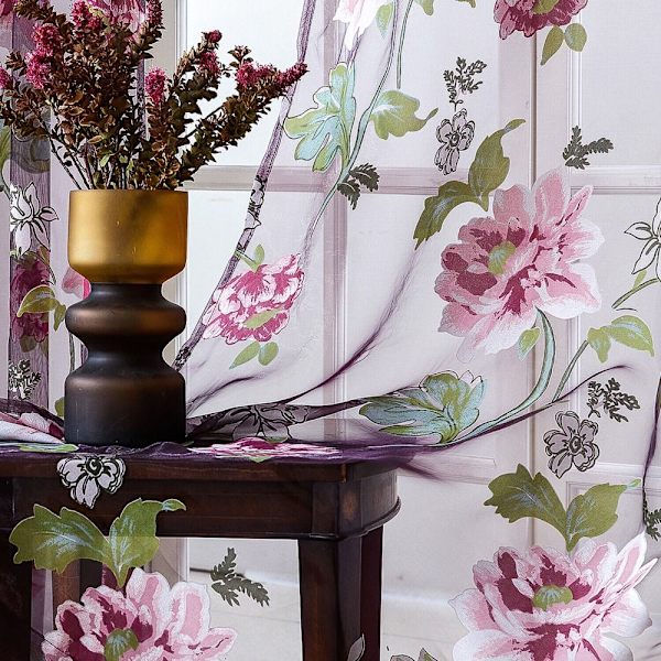 Vindusgardiner Skygge Vindusgardiner ROSA L pink L