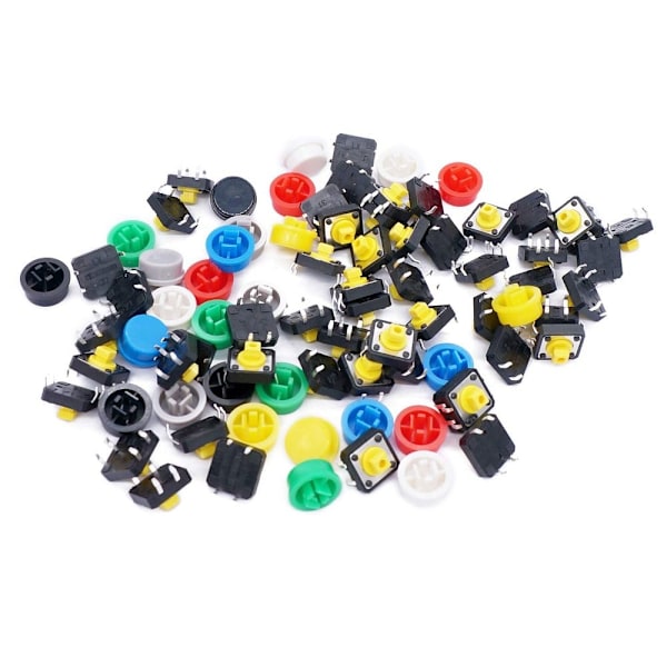 70 kpl 4 Pin Push Button Switch Momentary Switches Kytkimet