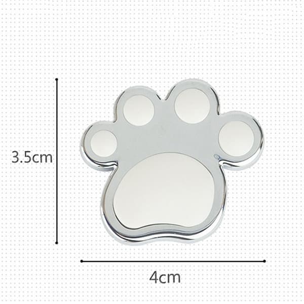 4 Stk Bear Paw Scratch Stickers Bildørs Stickers SORT Black