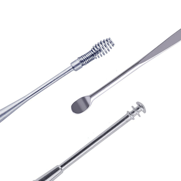 Korvavahanpoistoaine set HOPEAN TYYHJYLLÄ A Silver With a cushion-With a cushion