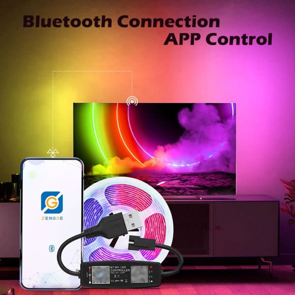 Light Strip Controller Music APP Ohjaa USB :tä ILMAN KAUKO- USB USB without Remote