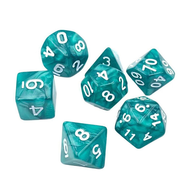 7 kpl / set DND Dice Polyhedral Dice STYLE 3 STYLE 3 Style 3